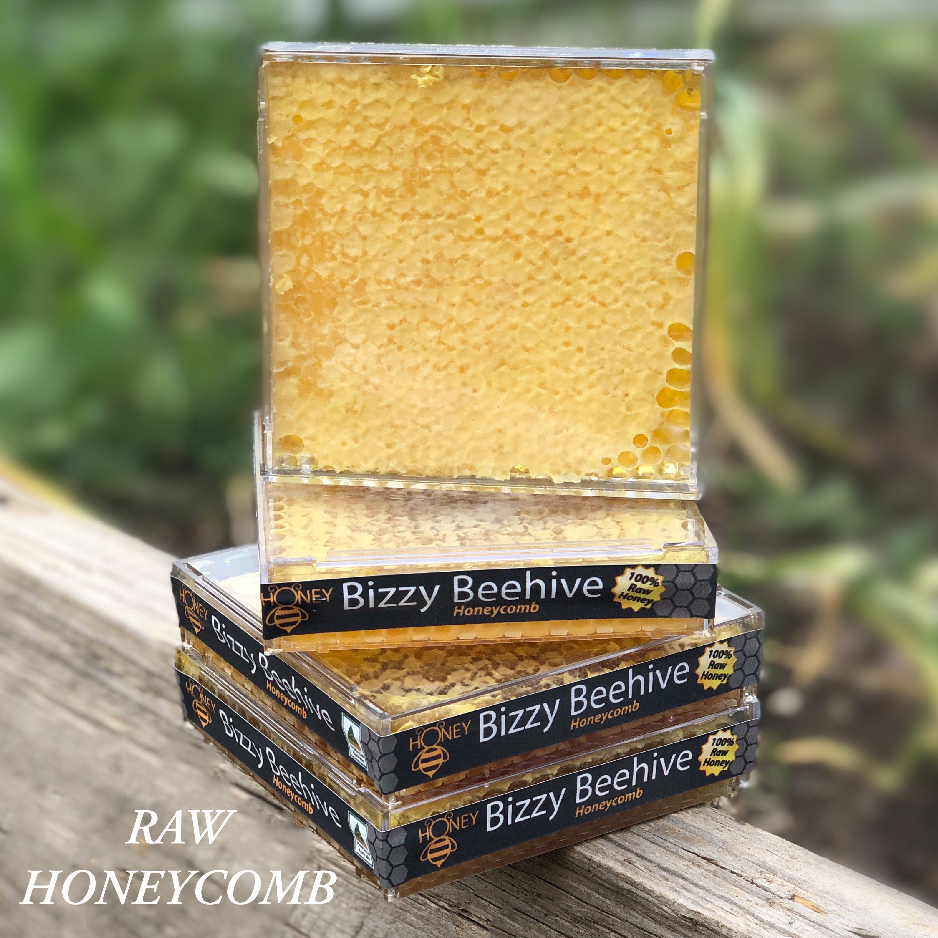 Raw honeycomb straight from the hive