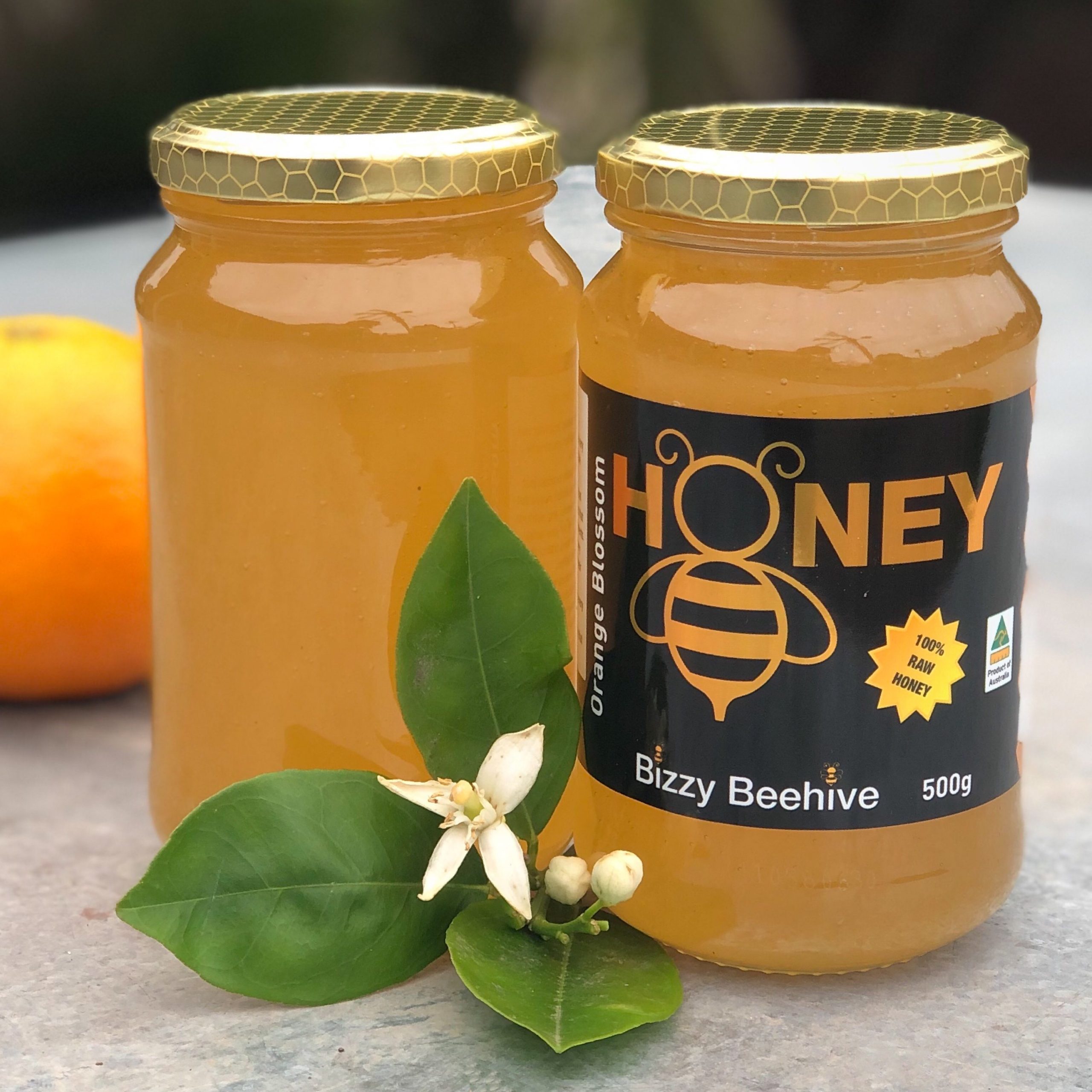 Pure Raw Honey 500g glass jar